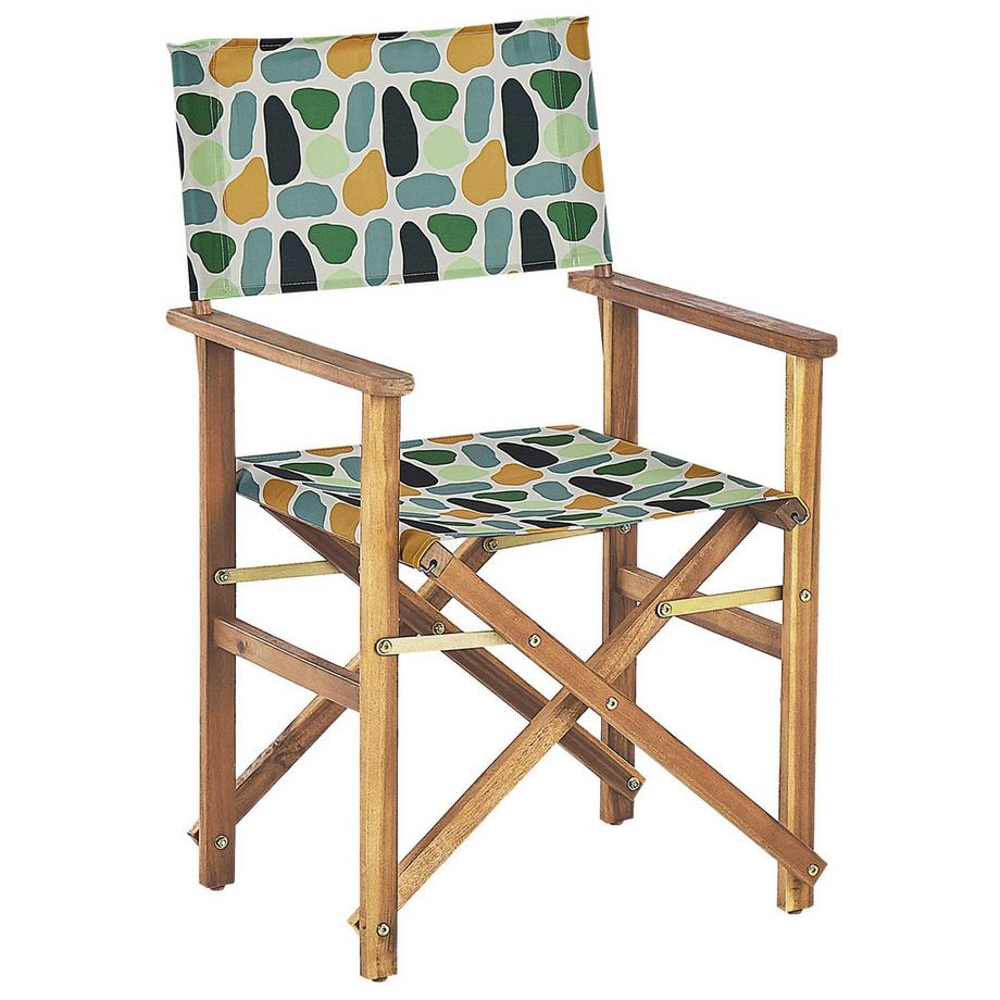 Beliani Lot de 2 chaises de jardin en Tissu Moderne CINE  