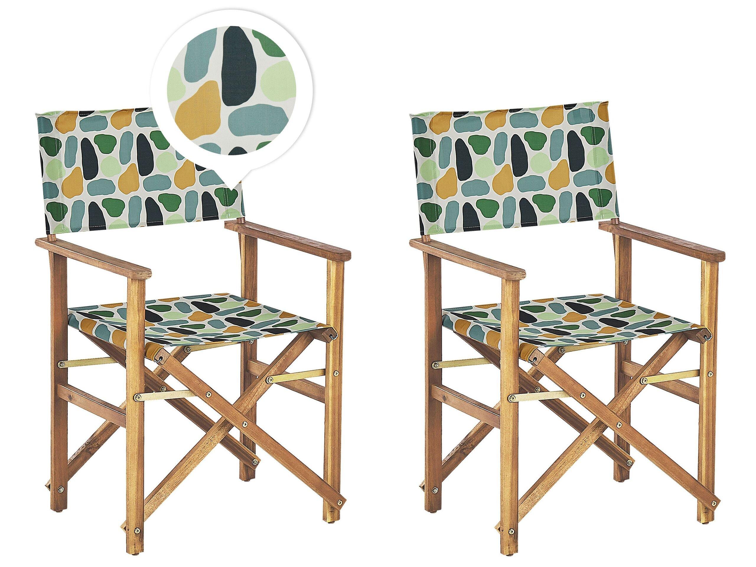 Beliani Lot de 2 chaises en Polyester Moderne CINE  