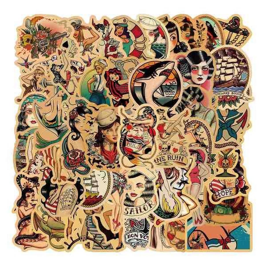 Gameloot Confezione di adesivi - Pin-up retrò  