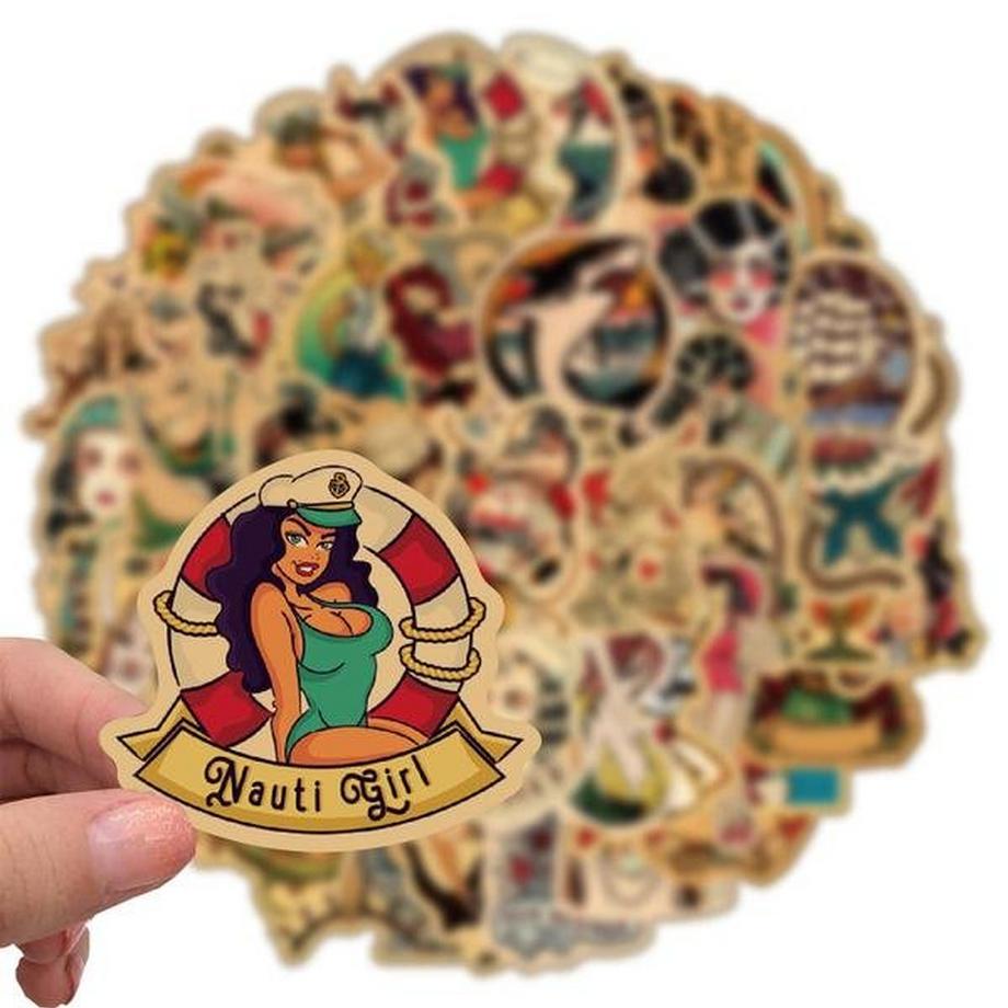 Gameloot Confezione di adesivi - Pin-up retrò  