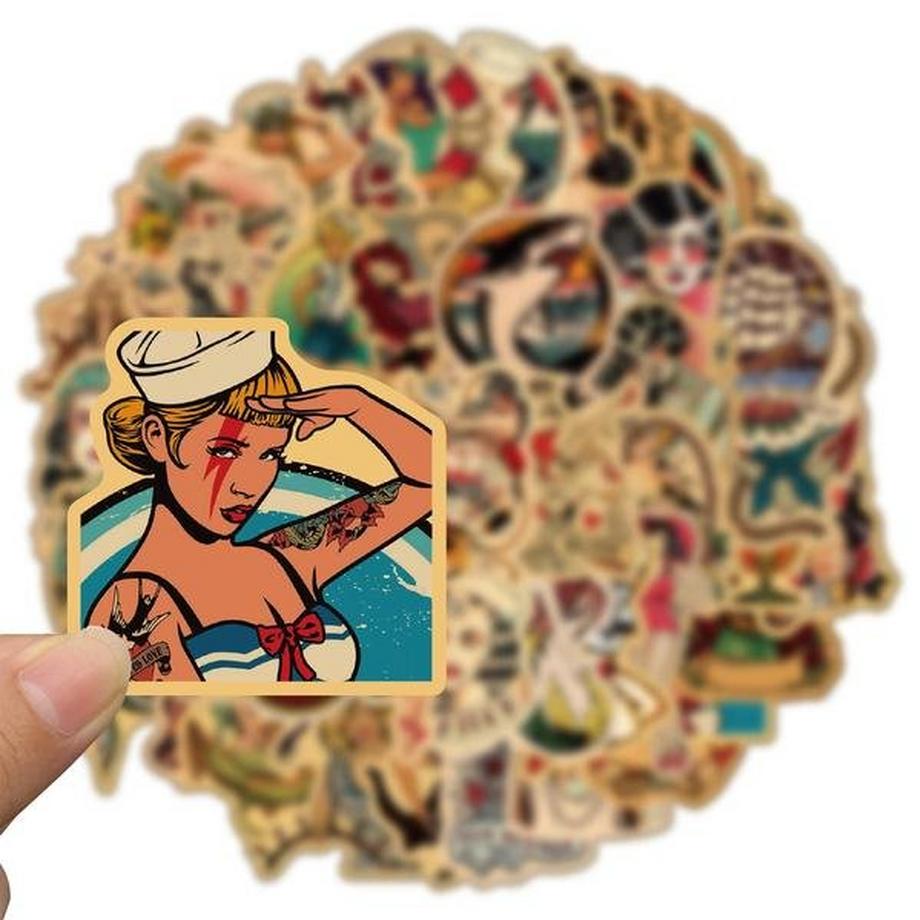 Gameloot Confezione di adesivi - Pin-up retrò  