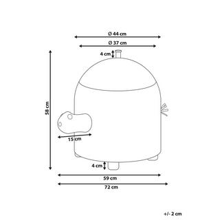 Beliani Korb en Fibre de jacinthe d'eau Boho MONTAGU  