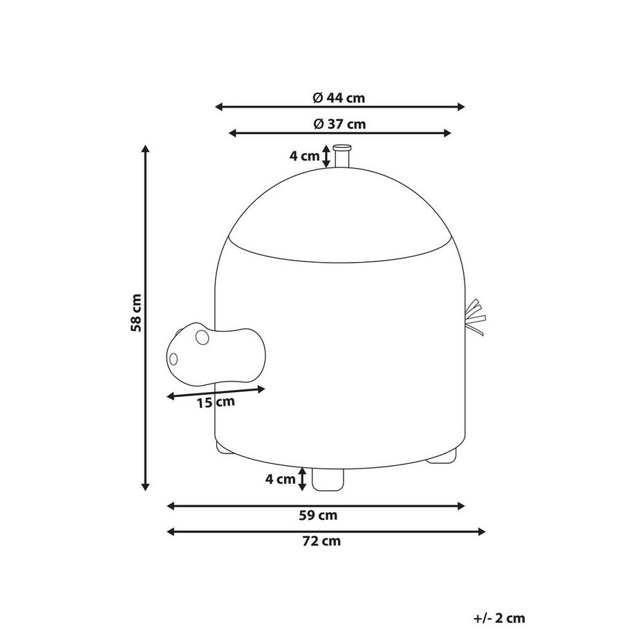 Beliani Korb en Fibre de jacinthe d'eau Boho MONTAGU  
