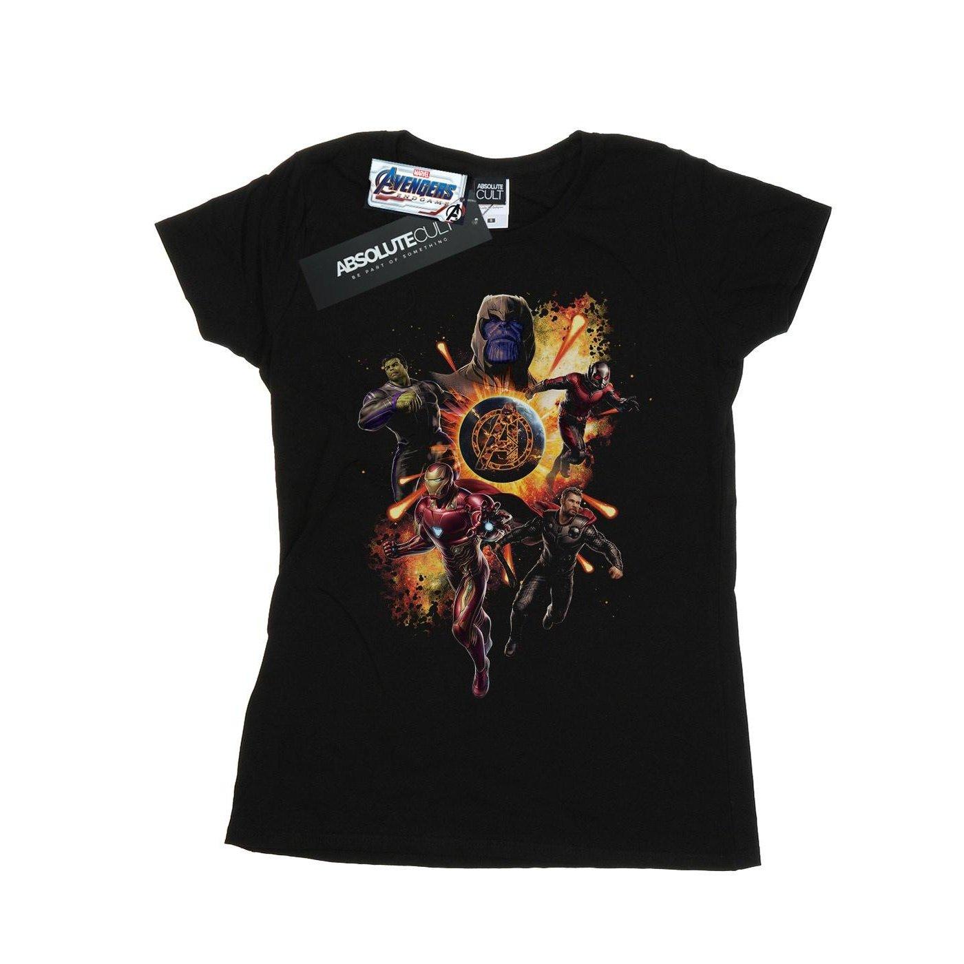Image of Avengers Endgame Explosion Team Tshirt Damen Schwarz S