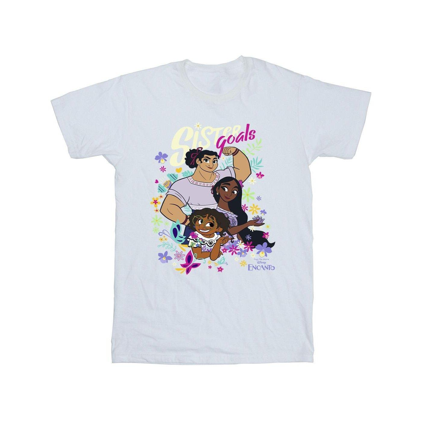 Image of Encanto Sister Goals Tshirt Unisex Weiss 152-158
