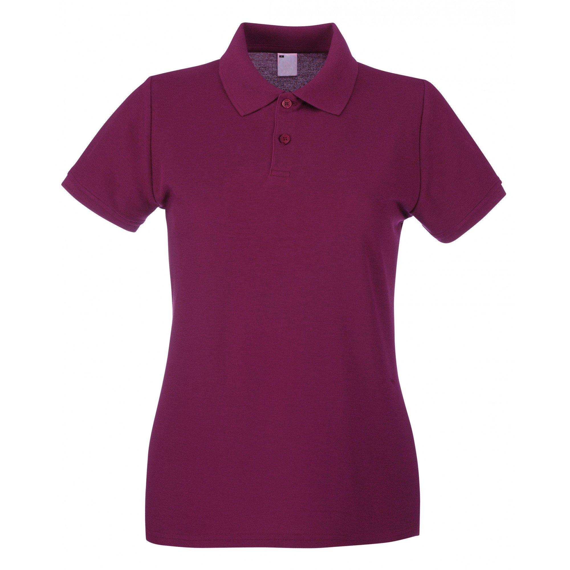 Image of Poloshirt, Figurbetont, Kurzärmlig Damen Bordeaux S