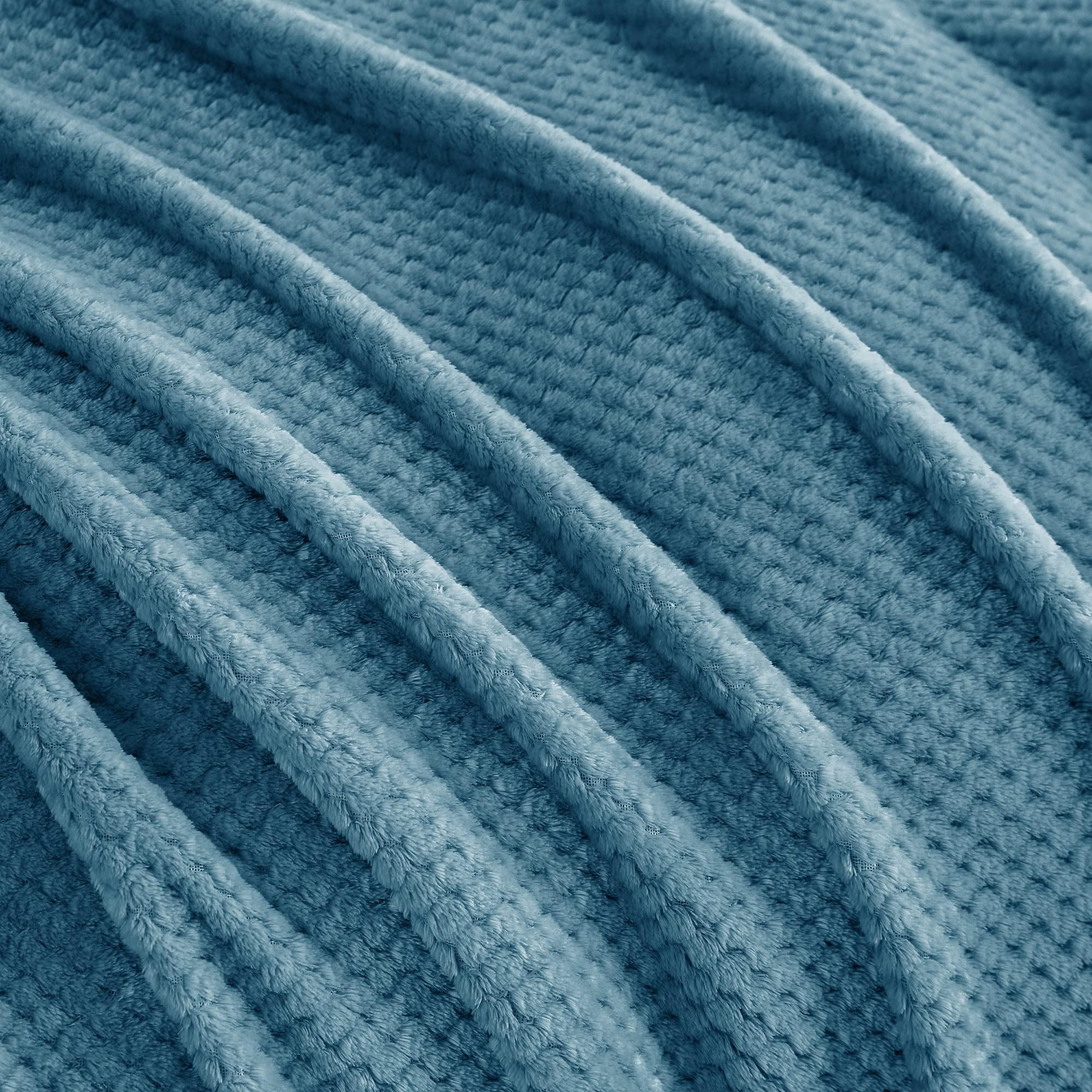 Alopini Coperta in pile super morbida e calda con motivo a nido d'ape  