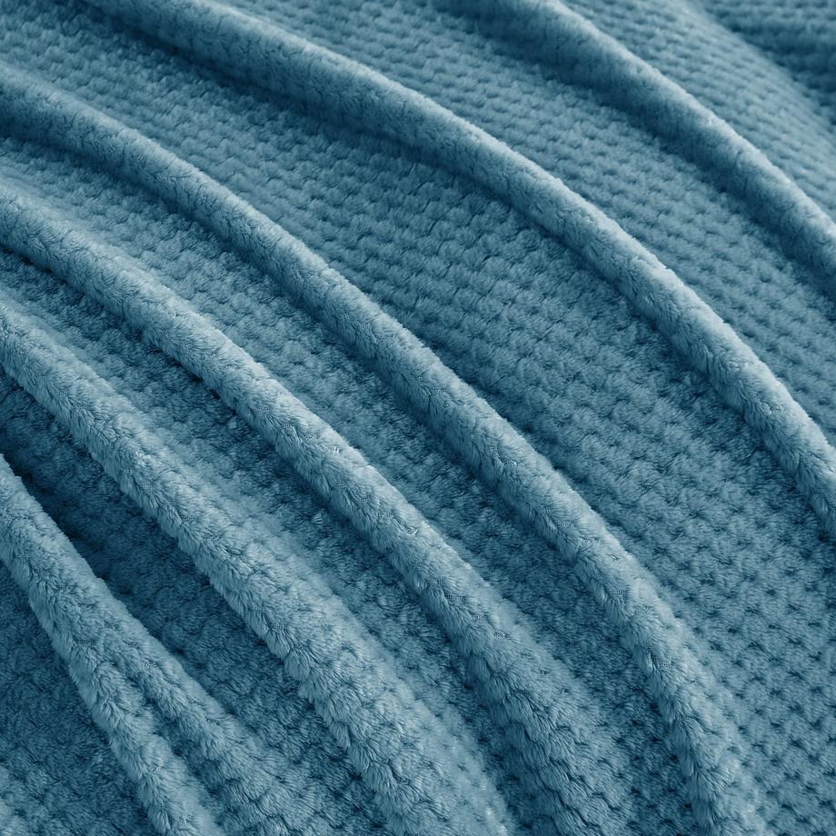 Alopini Superweiche warme Fleecedecke mit Waffelmuster  