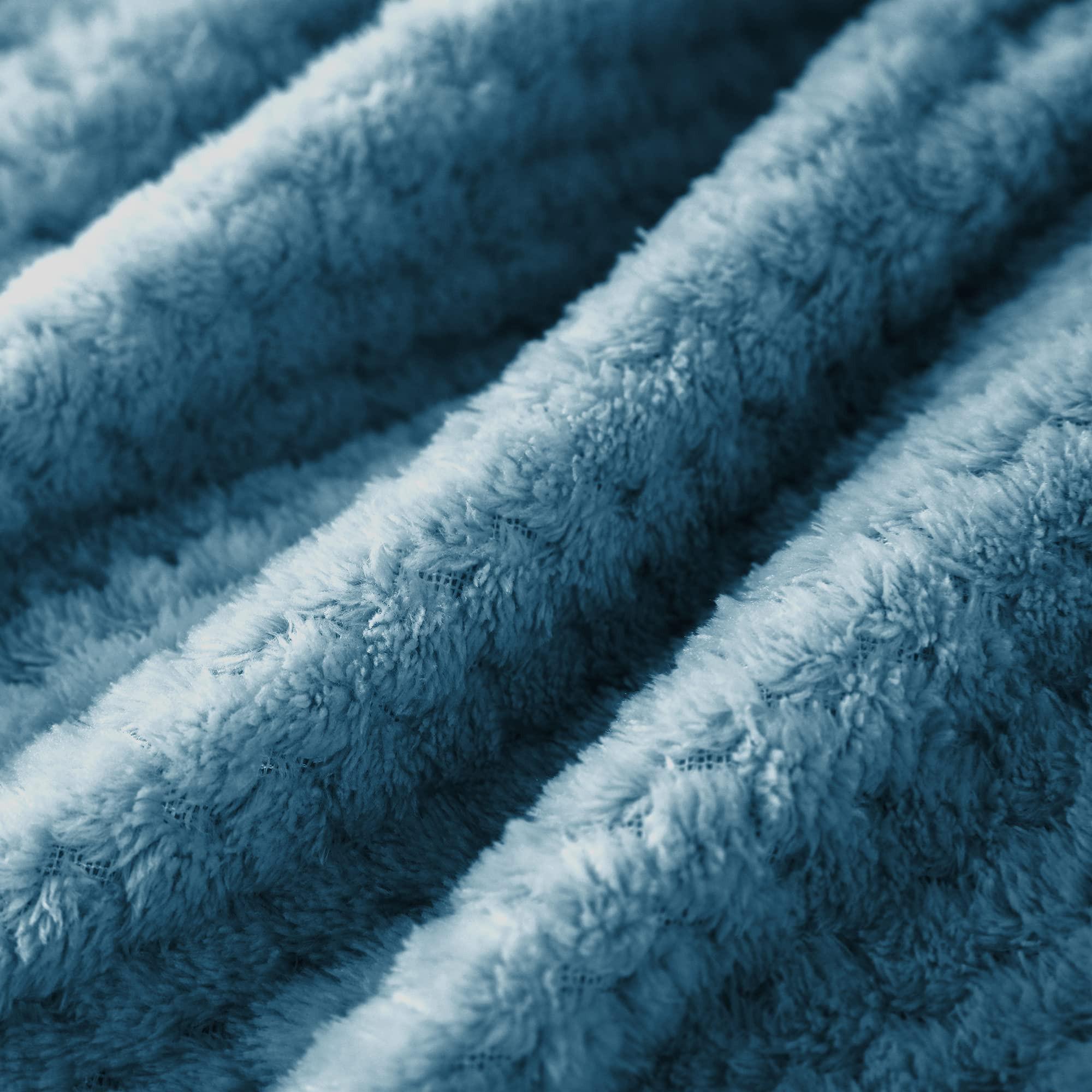 Alopini Coperta in pile super morbida e calda con motivo a nido d'ape  