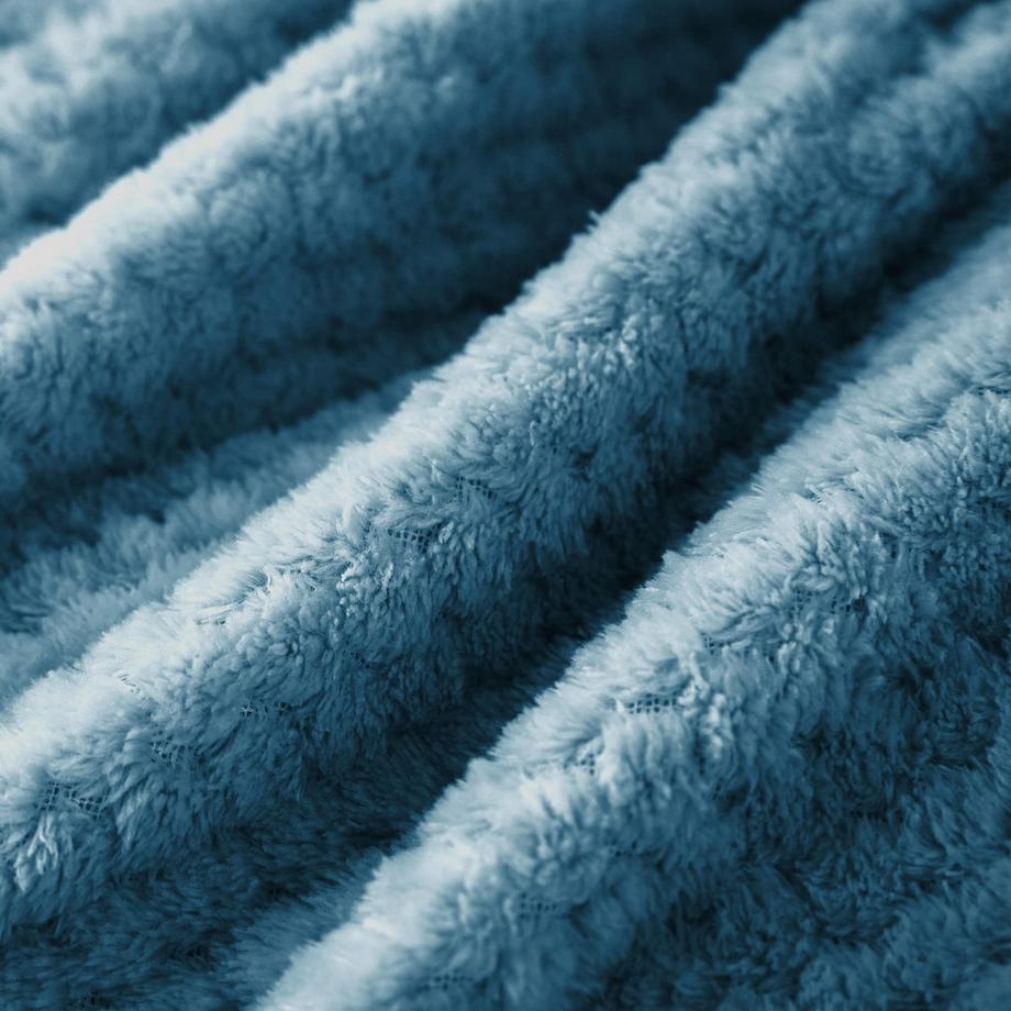 Alopini Superweiche warme Fleecedecke mit Waffelmuster  