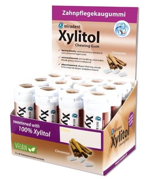 HERBA  Xylitol Zimt, Display 12 Dosen à 30 Stk. 