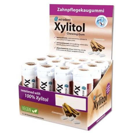 HERBA  Xylitol Zimt, Display 12 Dosen à 30 Stk. 