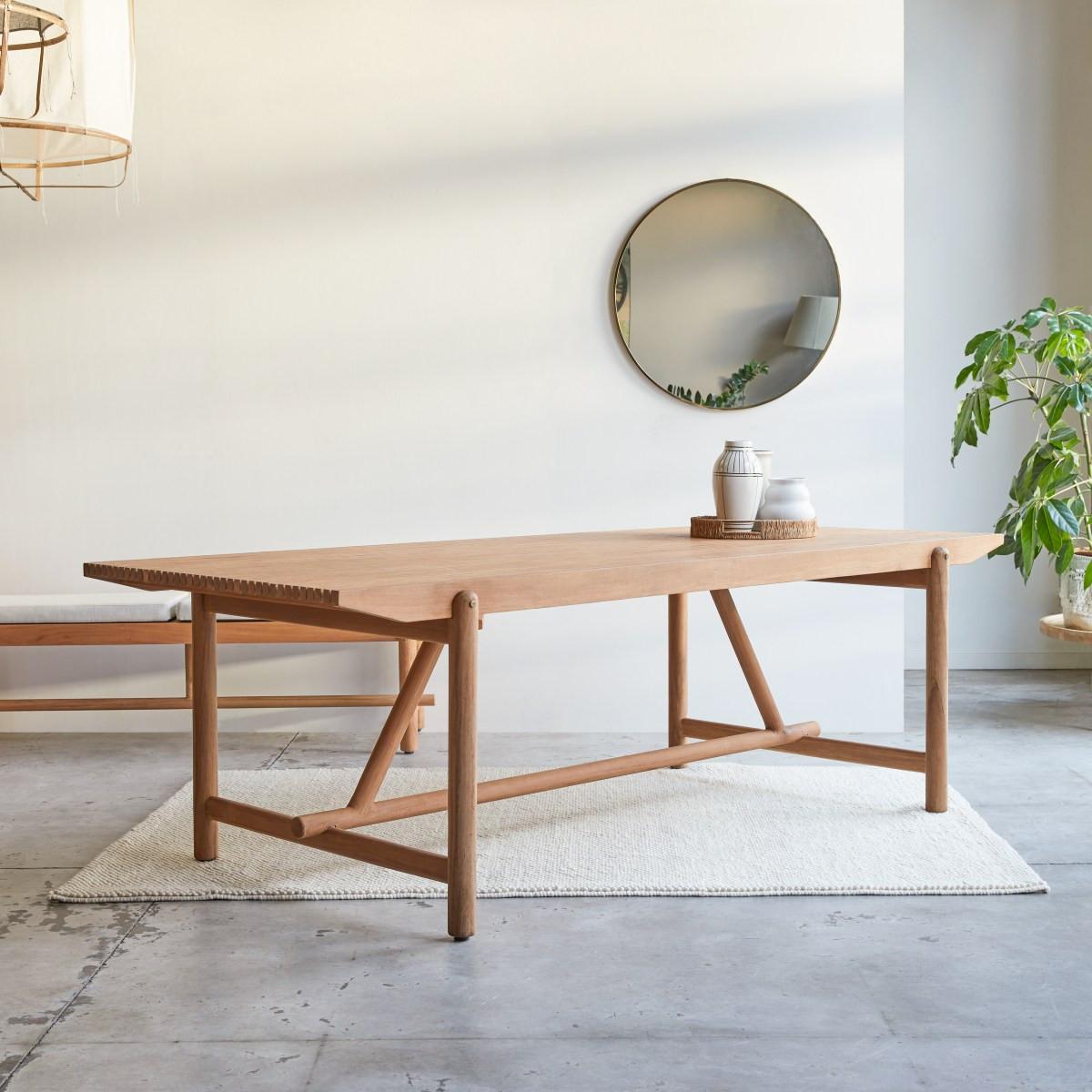 Tikamoon Tisch aus Teak massiv 6–8 Personen Fado  