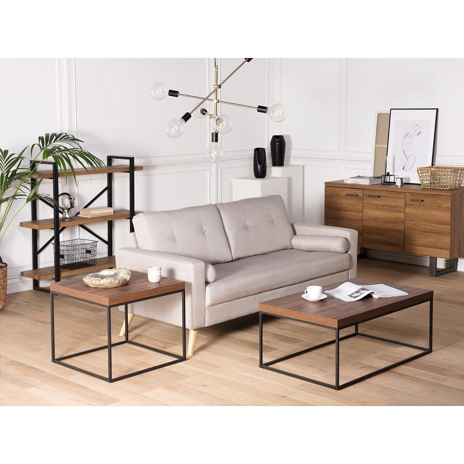 Beliani Couchtisch aus MDF-Platte  DELANO  