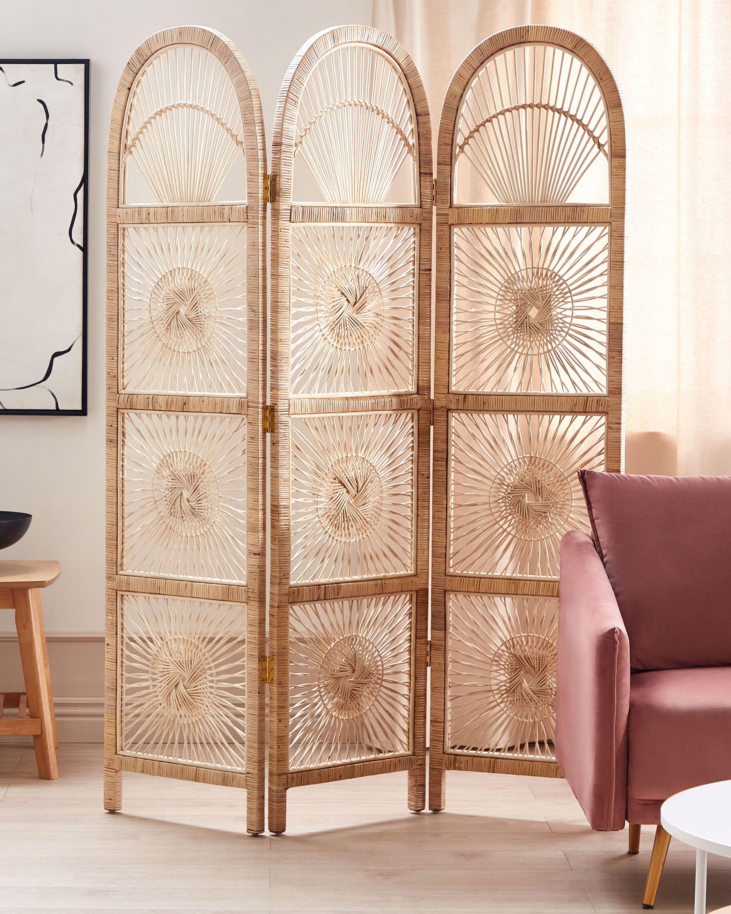 Beliani Dekoration aus Rattan Boho POMEZIA  