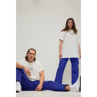 Studio Untold  Pantalon d'aviateur unisexe. Jambe large et taille élastique. Plis aux genoux et cordons de serrage aux chevilles 