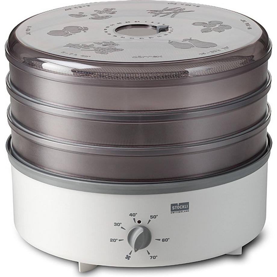 Stöckli Grauer Dörrex Dörrautomat 3 Metallgitter 230V, ohne Timer 33,5 cm - Stöckli  