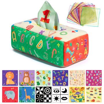 Tissue Box Spielzeug ,Kontrast Babyspielzeug