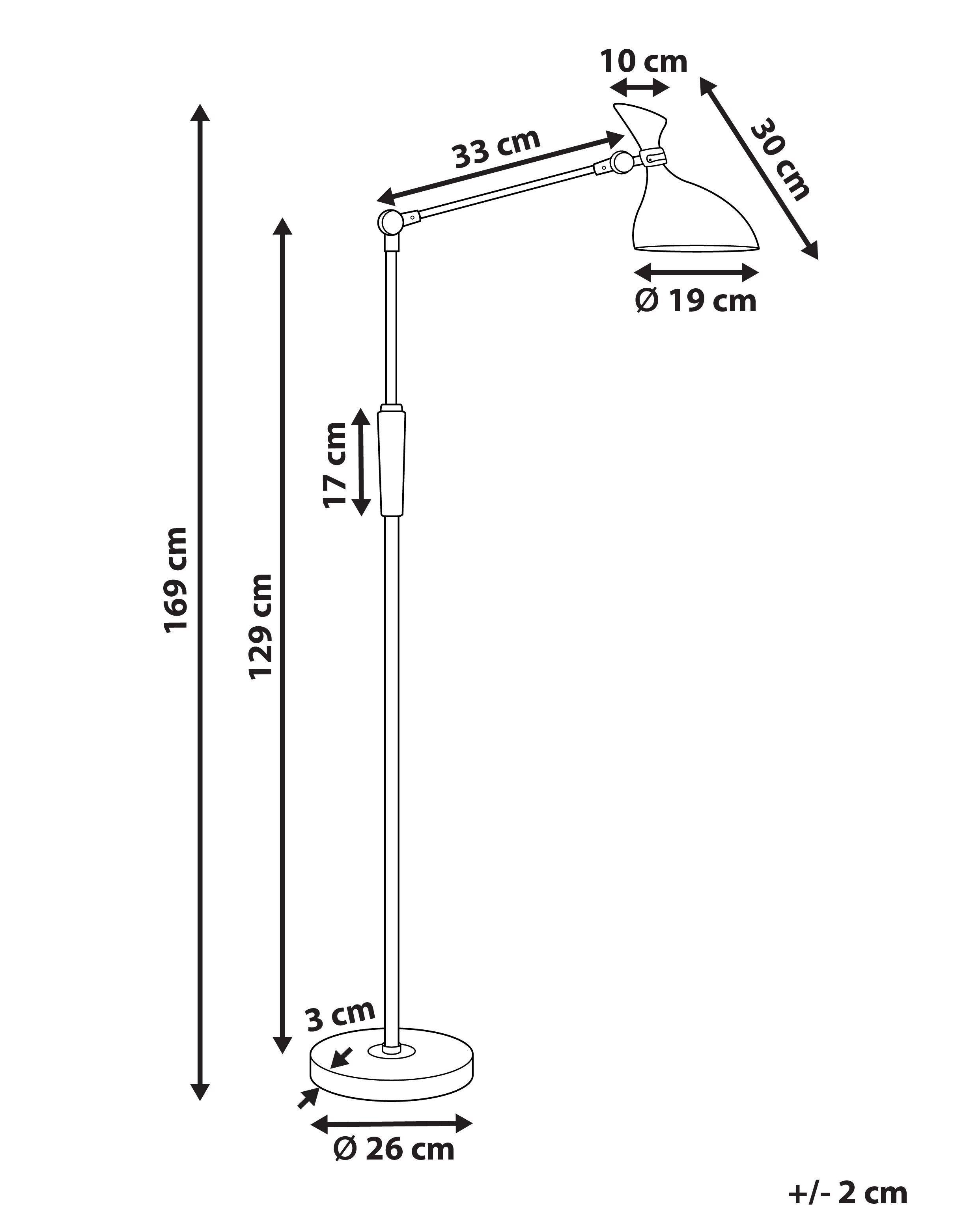 Beliani Lampadaire en Matière synthétique Moderne ANDROMEDA  