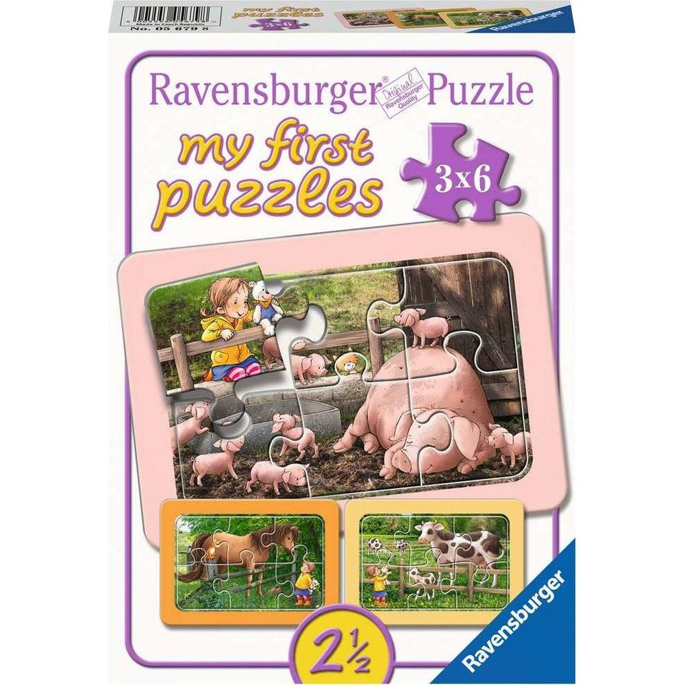 Image of Kinderpuzzle - 05679 Lotta auf dem Bauernhof - My First Puzzle für Kinder ab 2,5 Jahren, mit 3x6 Teilen