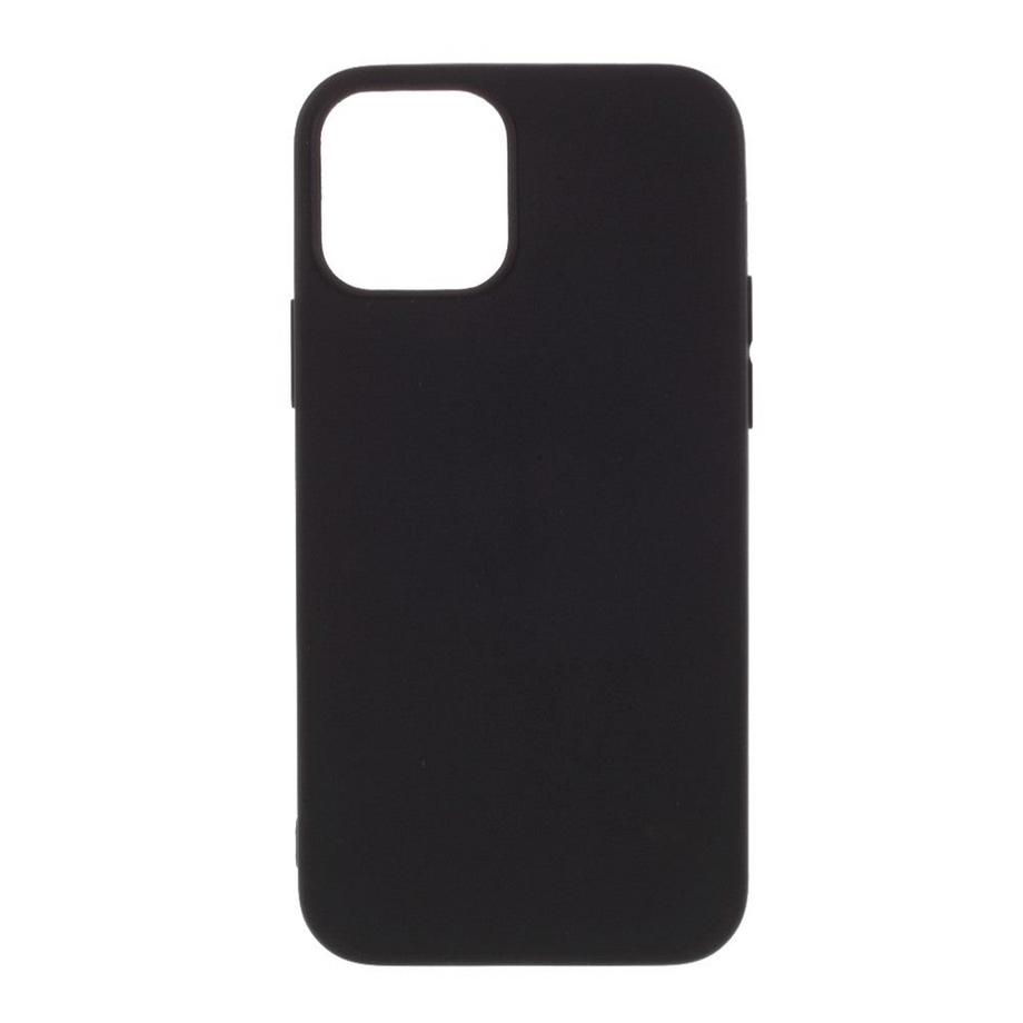 Cover-Discount  iPhone 12 / 12 Pro - Matte Silikon Gummi Hülle Schwarz 