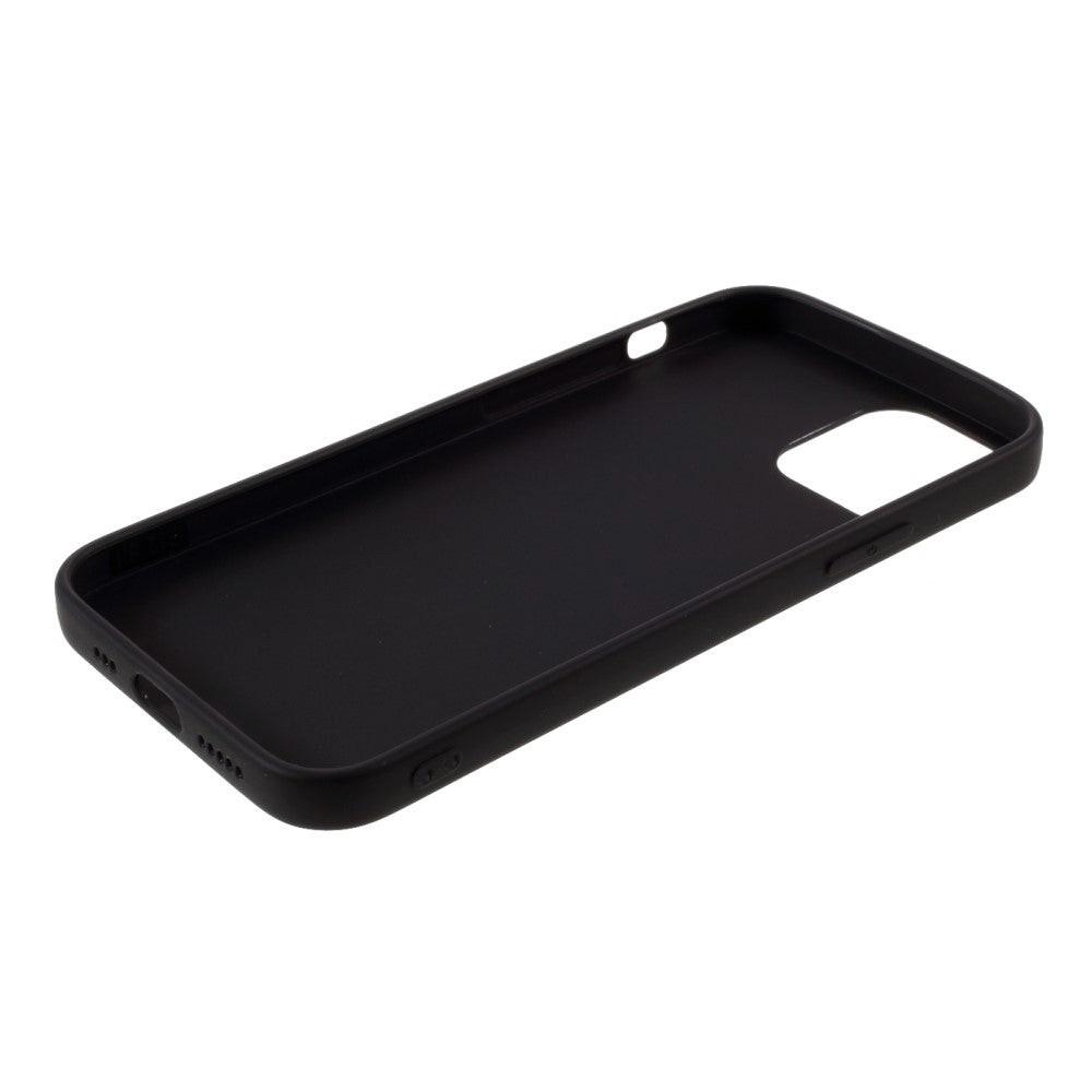 Cover-Discount  custodia iPhone 12 / 12 Pro - Gomma siliconica opaca nera 