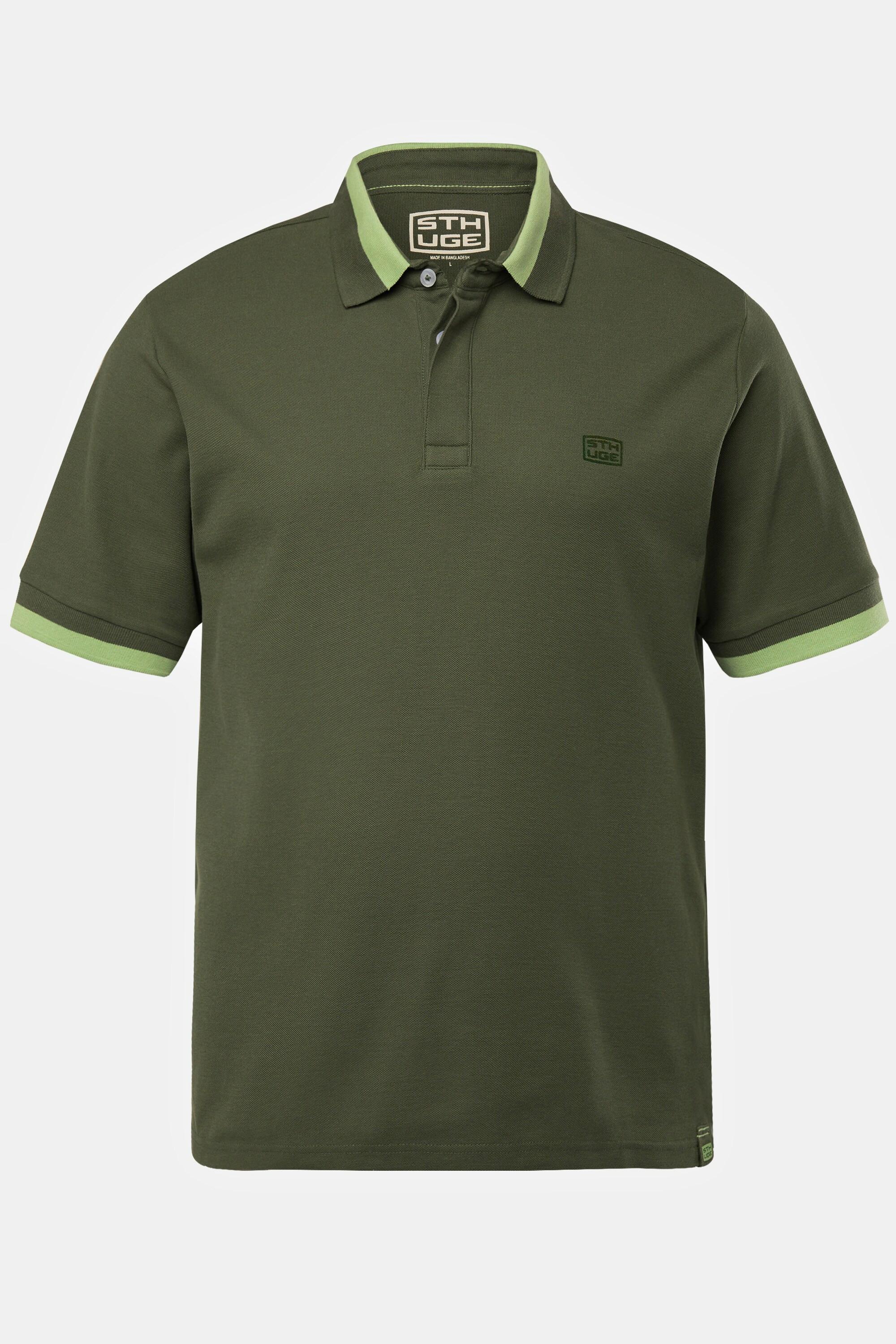 Sthuge  Maglia polo in piqué con mezze maniche, fino alla tg. 8XL 