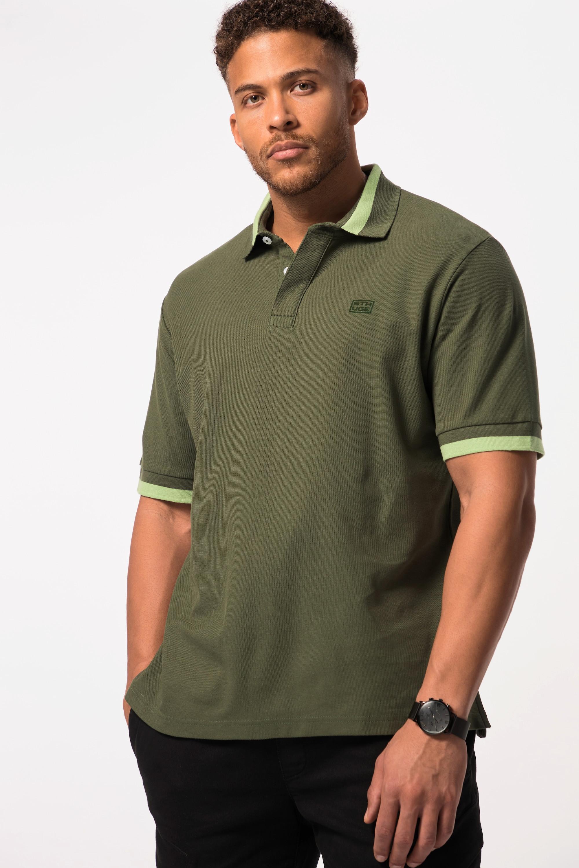 Sthuge  Maglia polo in piqué con mezze maniche, fino alla tg. 8XL 