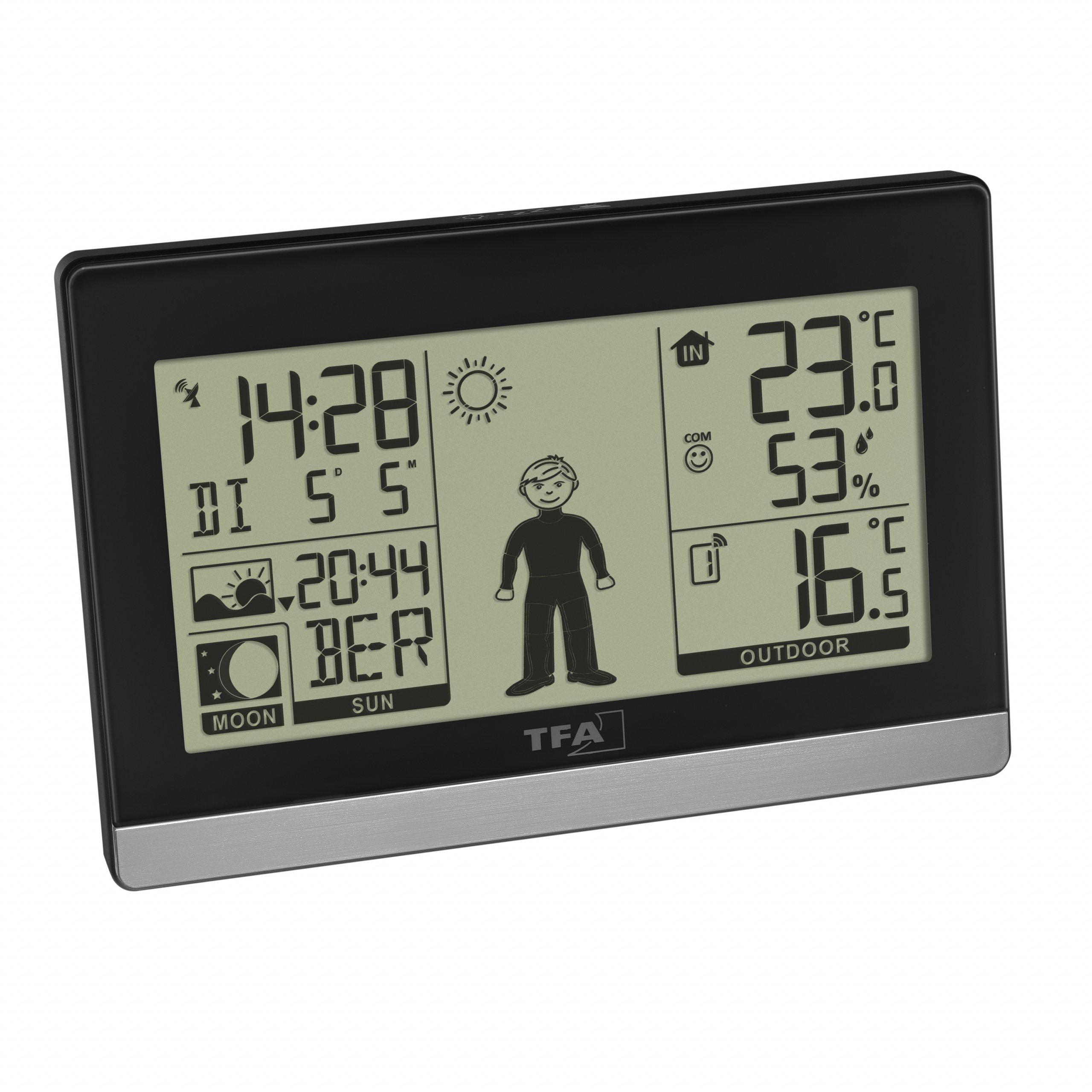 TFA TFA-Dostmann Weather Boy Nero LCD Batteria  