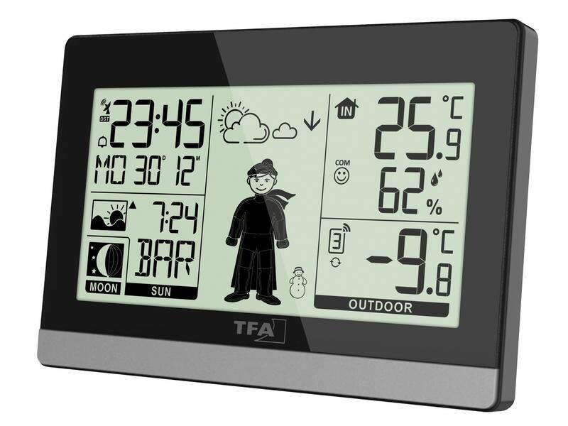 TFA TFA-Dostmann Weather Boy Nero LCD Batteria  