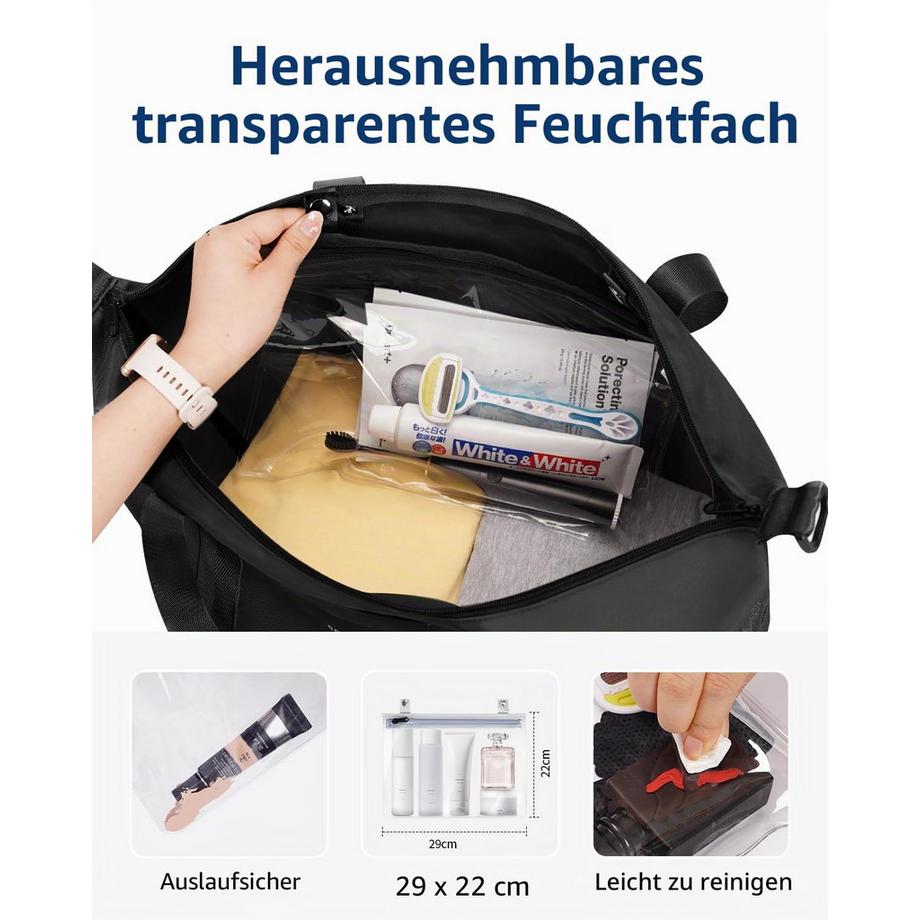 Only-bags.store Faltbare Reisetasche Untersitz-Handgepäck  