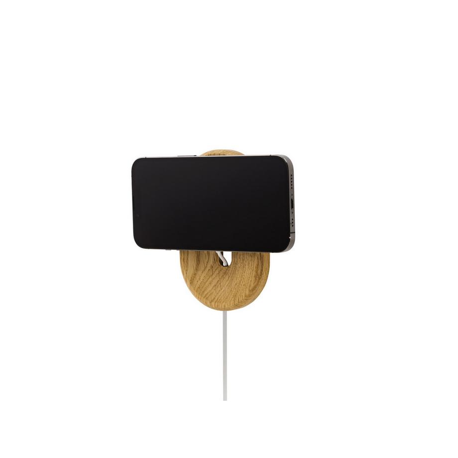 Oakywood  MagSafe iPhone Wall Mount - Multifunktionale iPhone-Halterung - Wandmontage - Eiche 