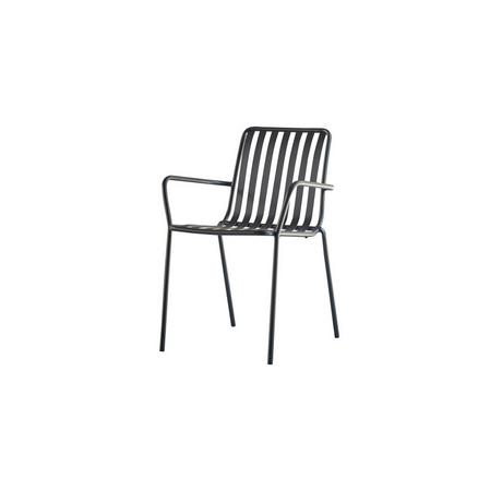 Tikamoon Fauteuil de jardin en métal black Gaby  