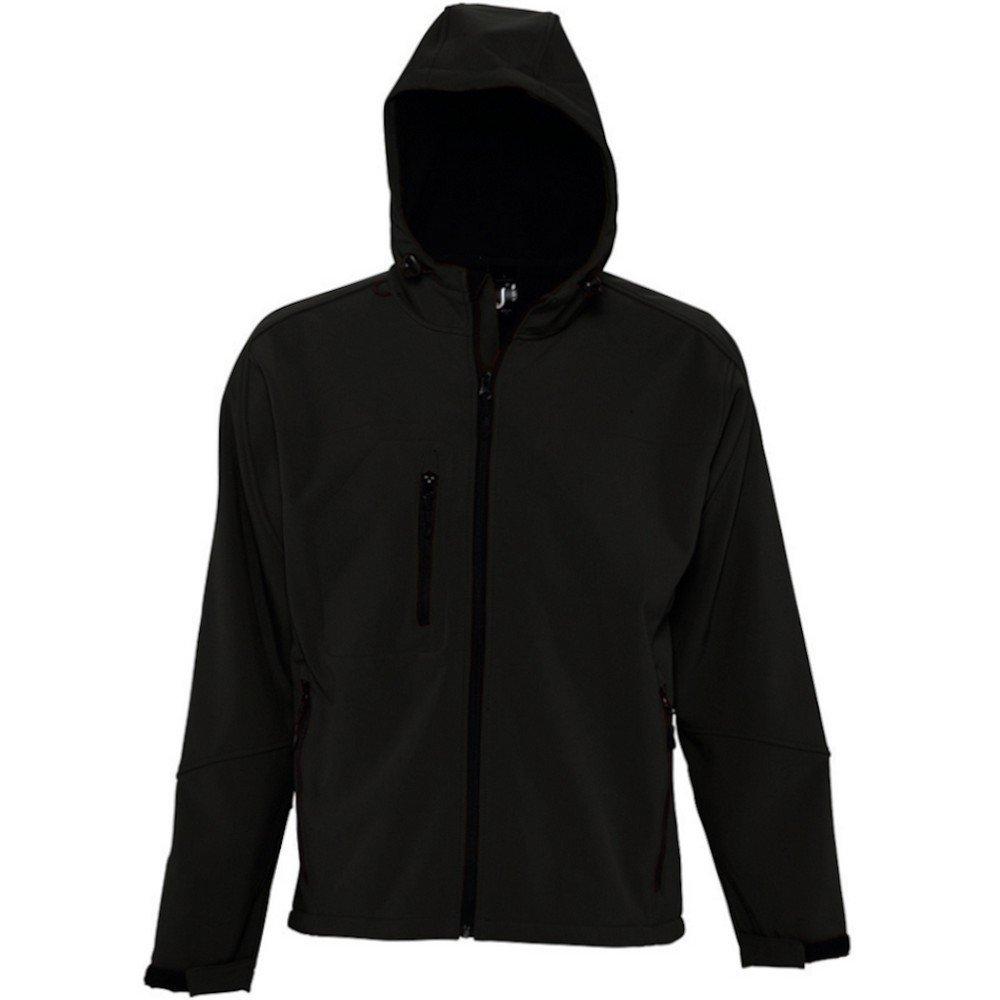 Image of Replay Softshelljacke Mit Kapuze, Atmungsaktiv, Winddicht, Wasserfest Herren Schwarz L