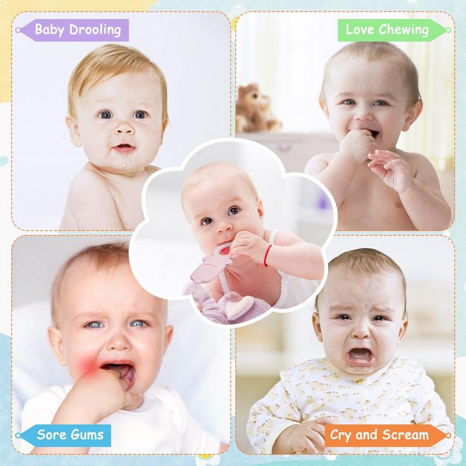 Activity-board  Tiere Beißhilfe Baby, BPA-frei Großer Beißring Baby 