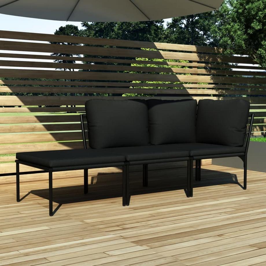 VidaXL Salon de jardin pvc  
