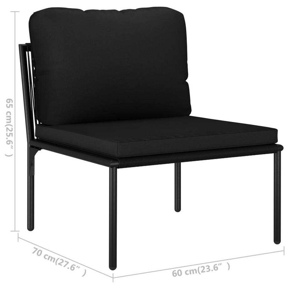 VidaXL Salon de jardin pvc  