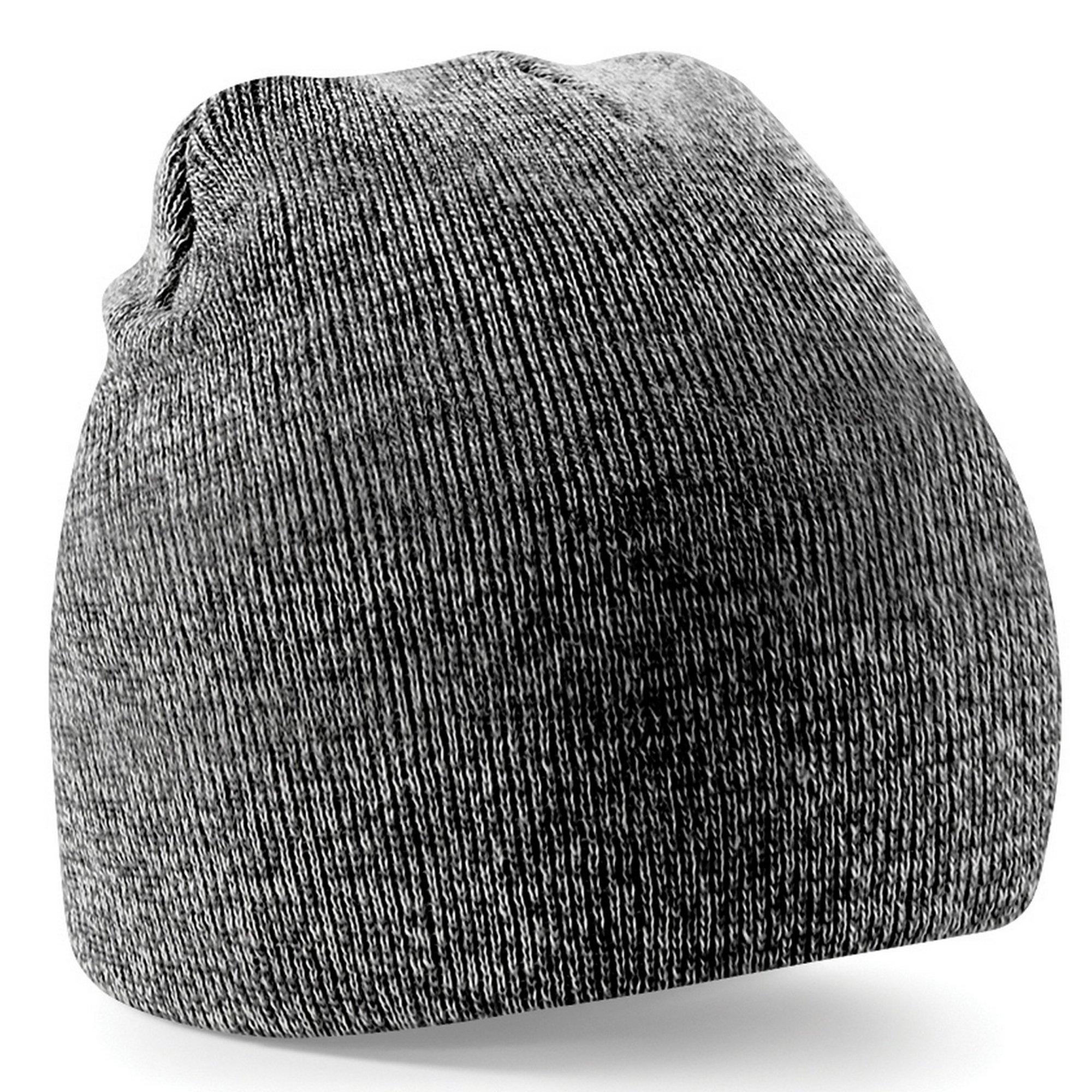 Image of Basic Strick Wintermütze Herren Grau ONE SIZE