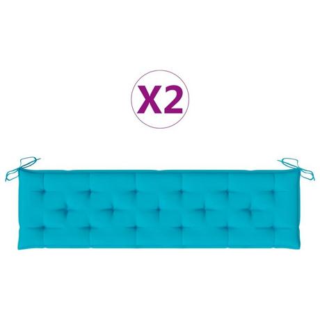 VidaXL Coussin de banc de jardin tissu  