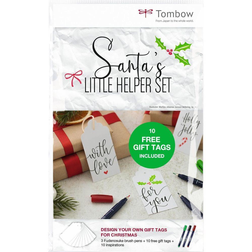 Image of Santa´s Little Helper Set Kunstpapier 10 Blätter Weiss