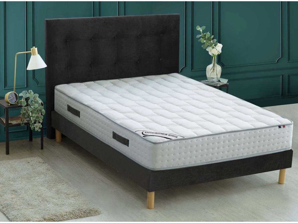 Vente-unique Matelas 140 x 190 cm ressorts ensachés 7 zones mousse à mémoire de forme ép.25cm - IONIA de DREAMEA  