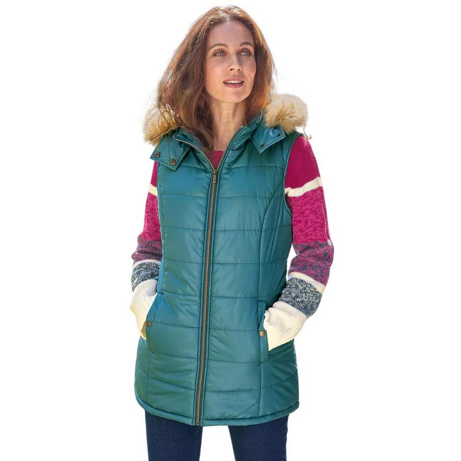 Atlas For Women Abnehmbare Kapuzenweste  