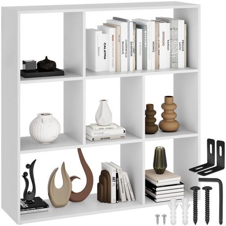 Tectake Libreria Tartu con 7 scomparti aperti, 104x29x107 cm  