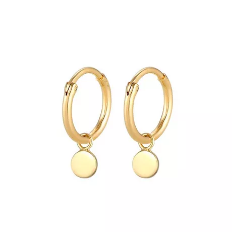 Elli  Boucles d'Oreilles Créoles Plaquettes 
