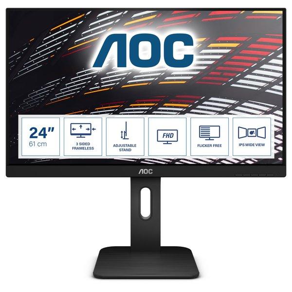 AOC  P1 X24P1 écran plat de PC 61 cm (24") 1920 x 1200 pixels WUXGA LED Noir 