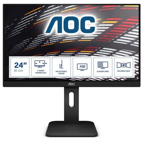 AOC  P1 X24P1 écran plat de PC 61 cm (24") 1920 x 1200 pixels WUXGA LED Noir 