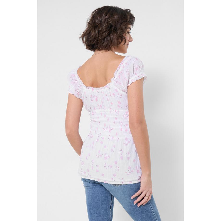 Joe Browns Top con Stampa Floreale Ditsy e Scollo a Goccia  