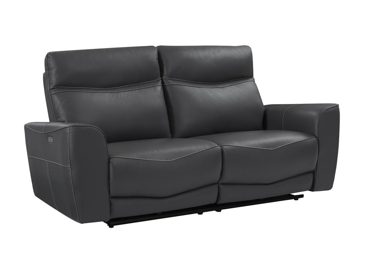 Image of Relaxsofa 3-Sitzer elektrisch - Rindsleder - Anthrazit - DAMON Relaxsofa 3-Sitzer elektrisch - Rindsleder - Anthrazit - DAMON