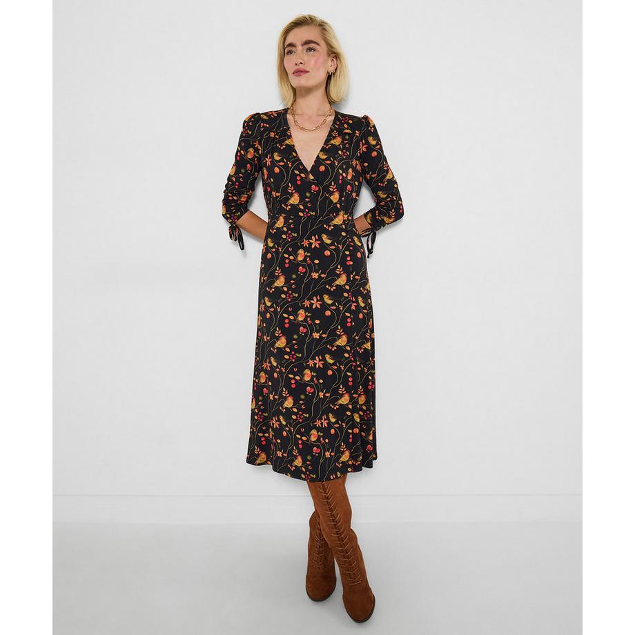 Joe Browns Festliches Rotkehlchen Print Kleid  