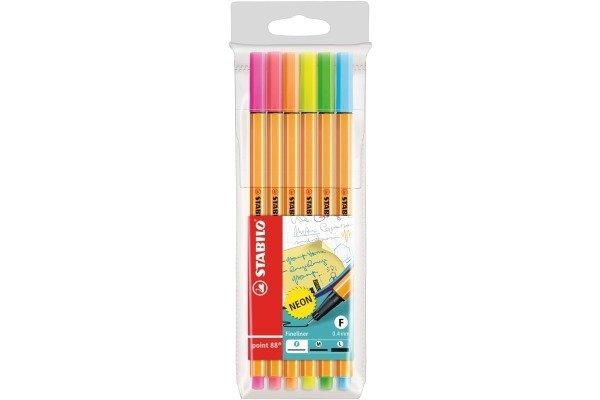 Image of Fineliner Point 88 88/6-1 6er Etui Neon Fineliner Point 88 88/6-1 6er Etui Neon